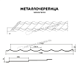 Металлочерепица МЕТАЛЛ ПРОФИЛЬ Ламонтерра (ПЭ-01-7035-0.5)